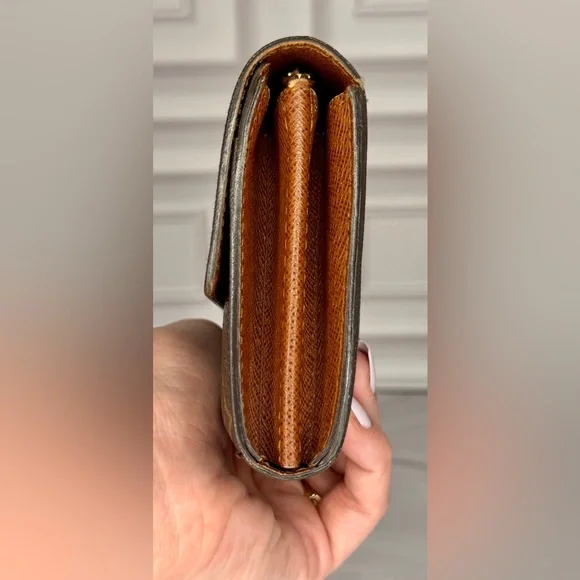 Louis Vuitton Monogram Sarah Wallet – Full Size Flap | Full Set | Vintage Icon - Picture 4 of 8